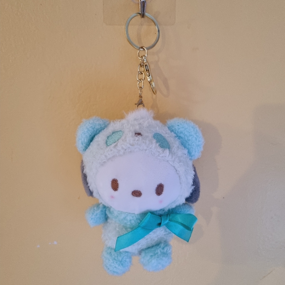 Pochacco Kids Bag Clip-On Keychain Soft Plush Stuffed Animal Plushies T…